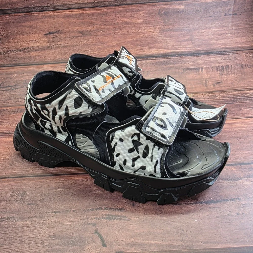 Adidas by Stella McCartney Hika Sandal CA Animal Print Platform IF1797 Womens 8